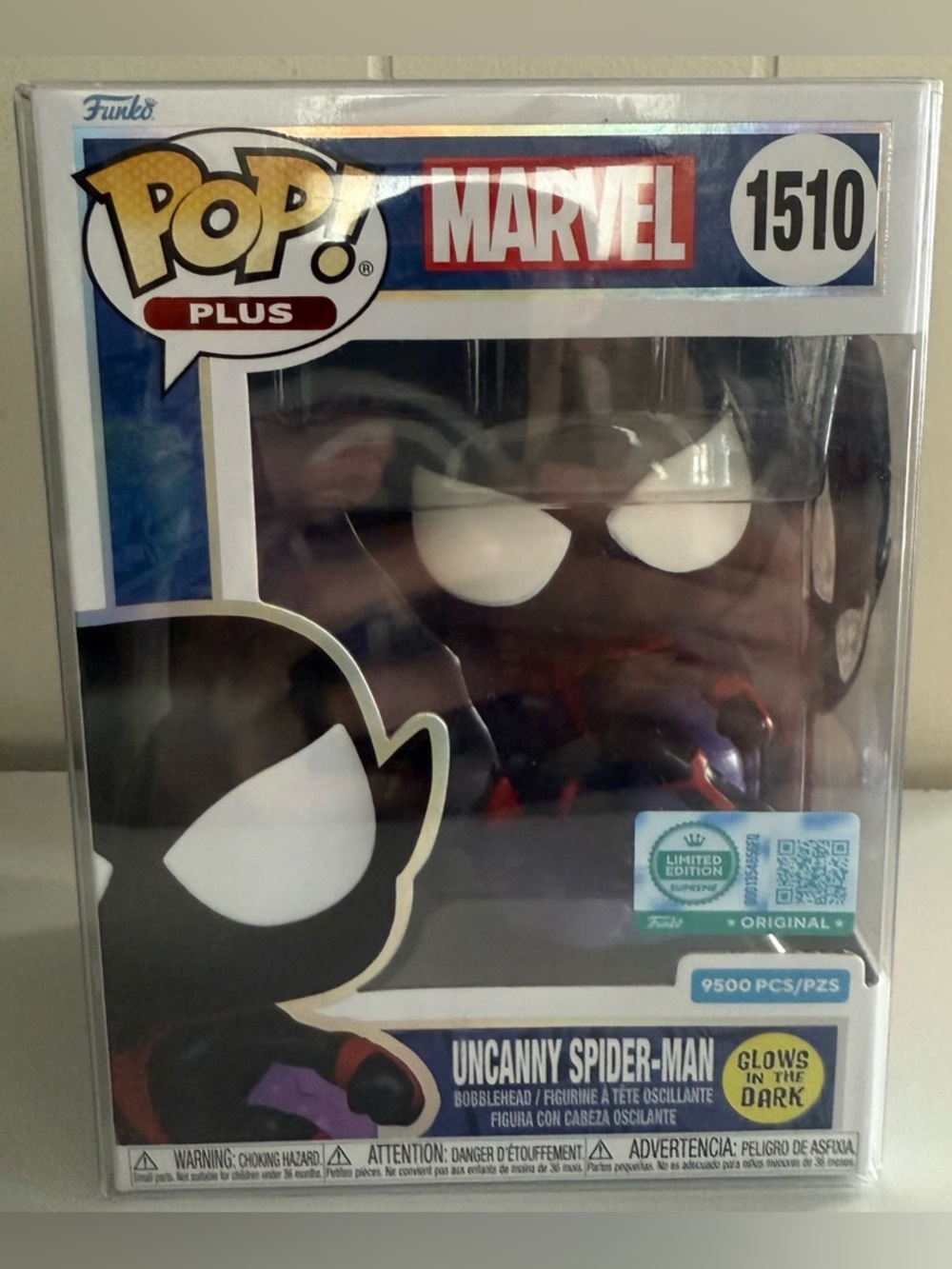 Funko Pop! Plus Marvel Uncanny Spider-Man Black and Purple Figure